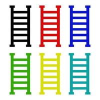 Ladder On White Background vector