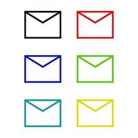 Message Set On White Background vector