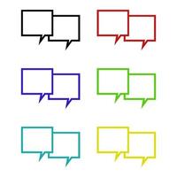 Cloud Dialogue Set vector