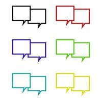 Cloud Dialogue Set vector