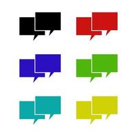 Cloud Dialogue Set vector