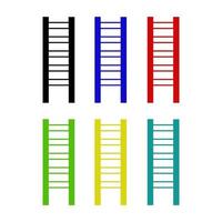 Ladder On White Background vector