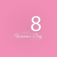 Happy womens day greeting vector