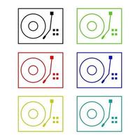 Dj Mixer On White Background vector