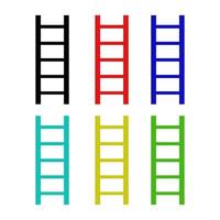 Ladder On White Background vector