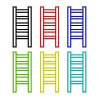 Ladder On White Background vector