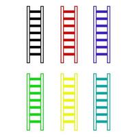 Ladder On White Background vector