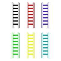 Ladder On White Background vector