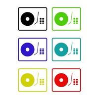 Dj Mixer On White Background vector