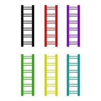 Ladder On White Background vector