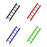 Ladder On White Background vector