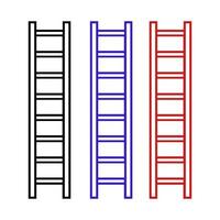 Ladder On White Background vector