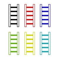 Ladder On White Background vector