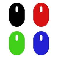 Mouse On White Background vector