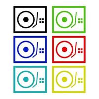 Dj Mixer On White Background vector