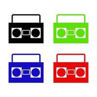 Stereo Set On White Background vector