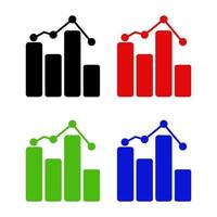 Analytics Set On White Background vector