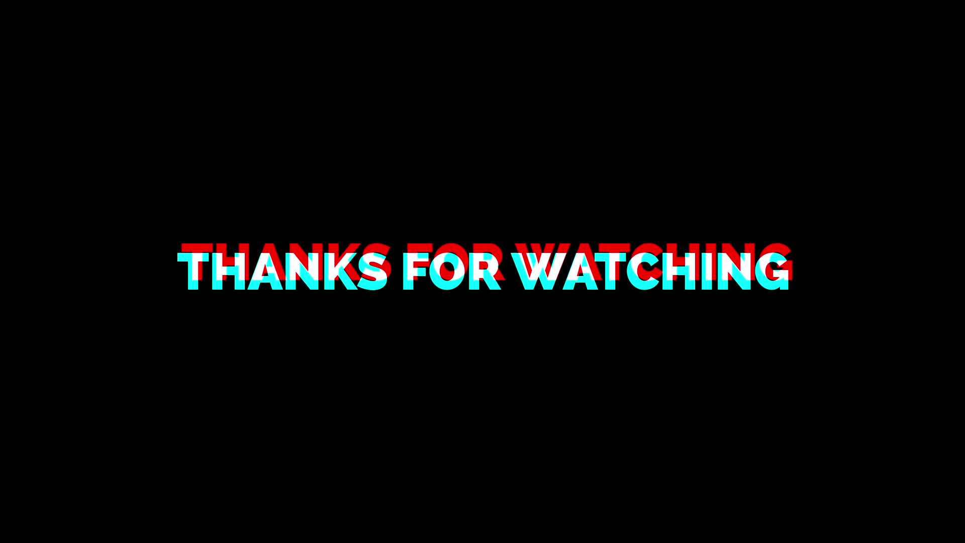 Thanks For Watching With Glitch Effect 2083369 Stock Video at Vecteezy