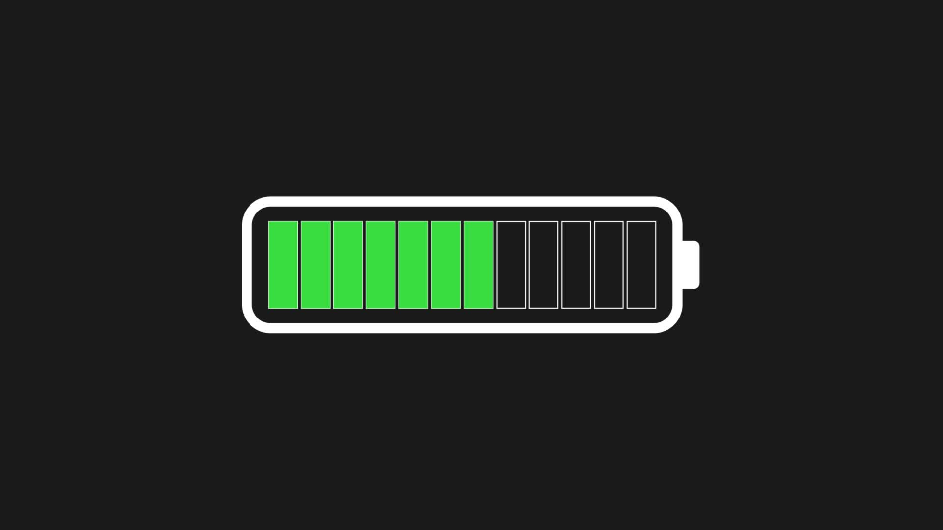 Animation of Battery Charging Level On Black Background 2083371 Stock Video  at Vecteezy