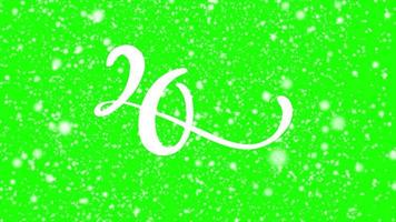 2022 New Year Calligraphic Motion Animation with Chroma Key video