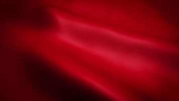 textura abstrata de cetim vermelho acenando em looping sem costura video
