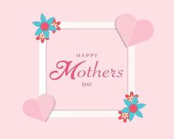 Happy Mother's Day Frame Background vector