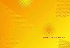 Abstract halftone gradient orange and yellow vector