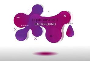 Abstract purple liquid banner background vector