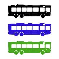 City Bus On White Background vector