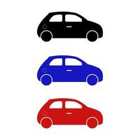 Set Of Car On White Background vector