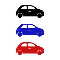 Set Of Car On White Background vector