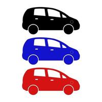 Set Of Car On White Background vector