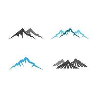 Mountain logo images set vector