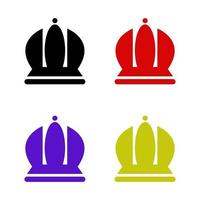 Crown Set On White Background vector