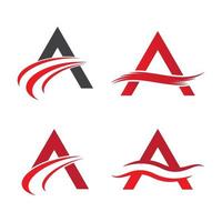 Letter a logo images vector