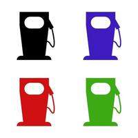 Gas Station On White Background vector