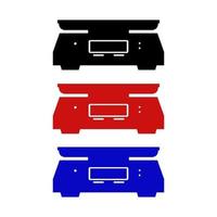 Kitchen Scale On White Background vector