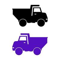 Set Of Trucks On White Background vector