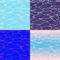 Bright ripple surface of swimming pool. seamless pattern 4 color scheme example. vector