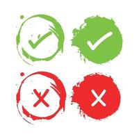 check marks bruses design vector