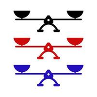 Scales On White Background vector