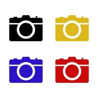 Camera On White Background vector