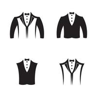 Tuxedo logo images set vector