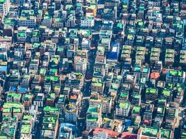 Aerial view of Seoul City, South Korea photo