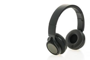 Headphones on white background photo