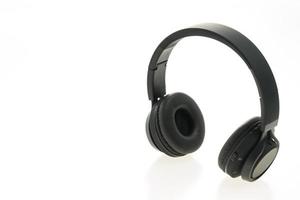 Headphones on white background photo