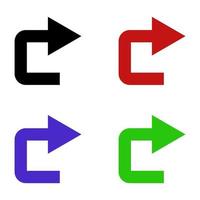 Set Of Arrow On White Background vector