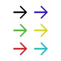 Set Of Arrow On White Background vector