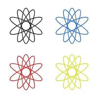 Atom On White Background vector