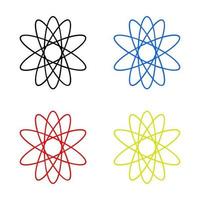 Atom On White Background vector